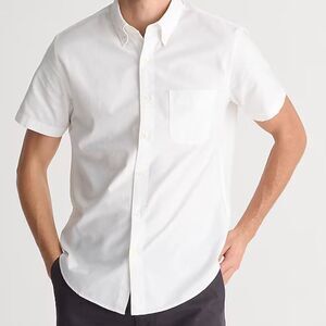 J.Crew Tall short-sleeve Broken-in organic cotton oxford shirt NWT Size XXL-T